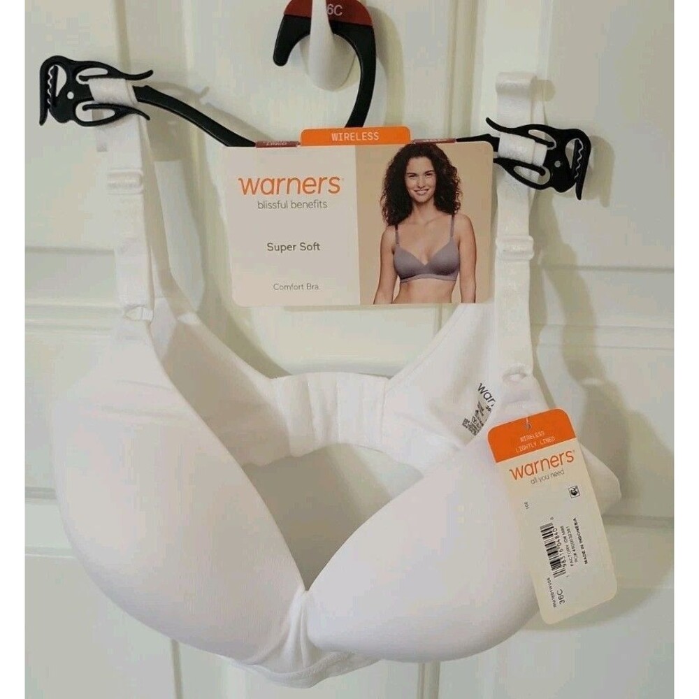 Warner's Blissful Benefits 36C Bra Super Soft Wireless Comfort Bra